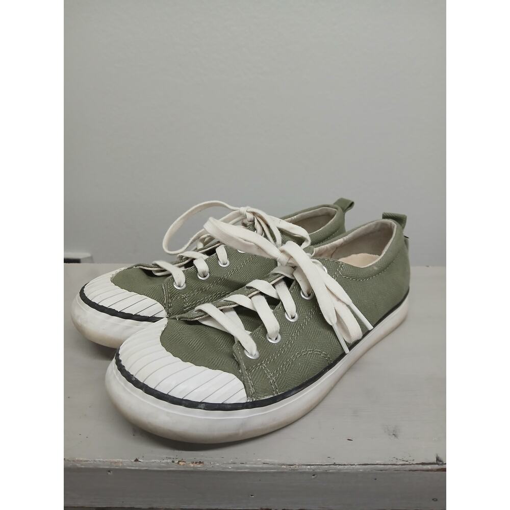 KEEN Women's Elsa Canvas Sneakers size 8 olive green - Picture 2 of 10